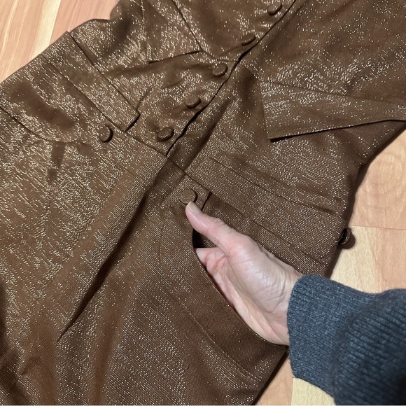 Free People Strapless Golden Brown Dress - Picture 4 of 8